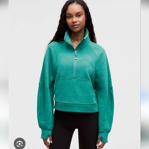 Lululemon Athletica Heathered Lagoon XS/S Half-Zip Hoodie